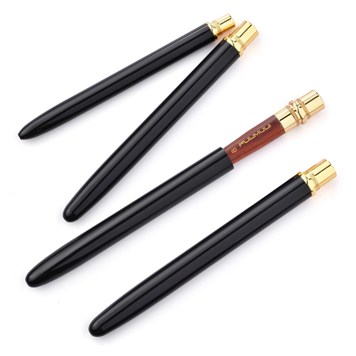 Sable Travel Watercolor Brushes, Fuumuui 4pcs Elegant Sable Travel Brushes Travel Watercolor Kit