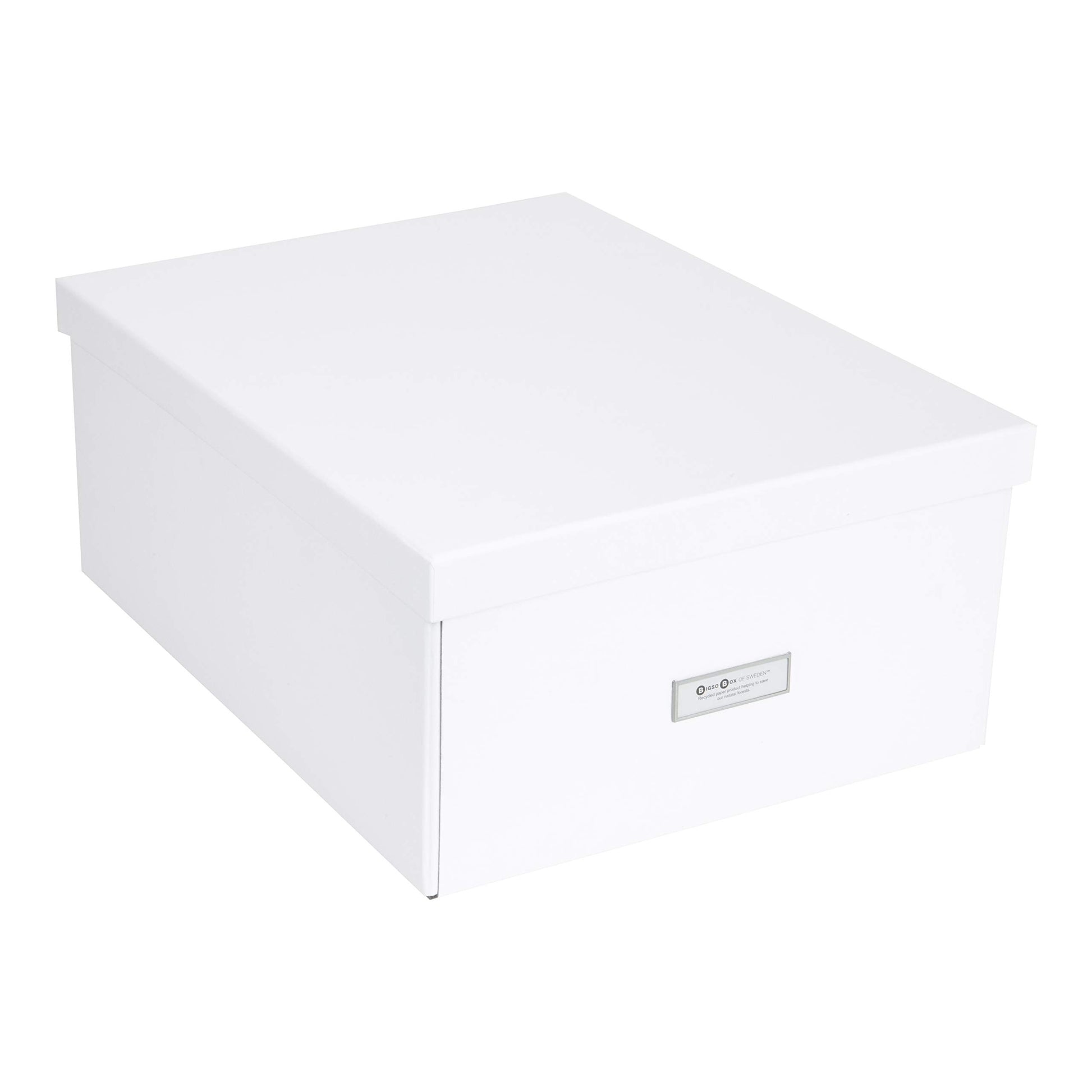 Bigso Box of Sweden Katrin Collapsible Storage Box with Labelframe for Easy Identification - Simple