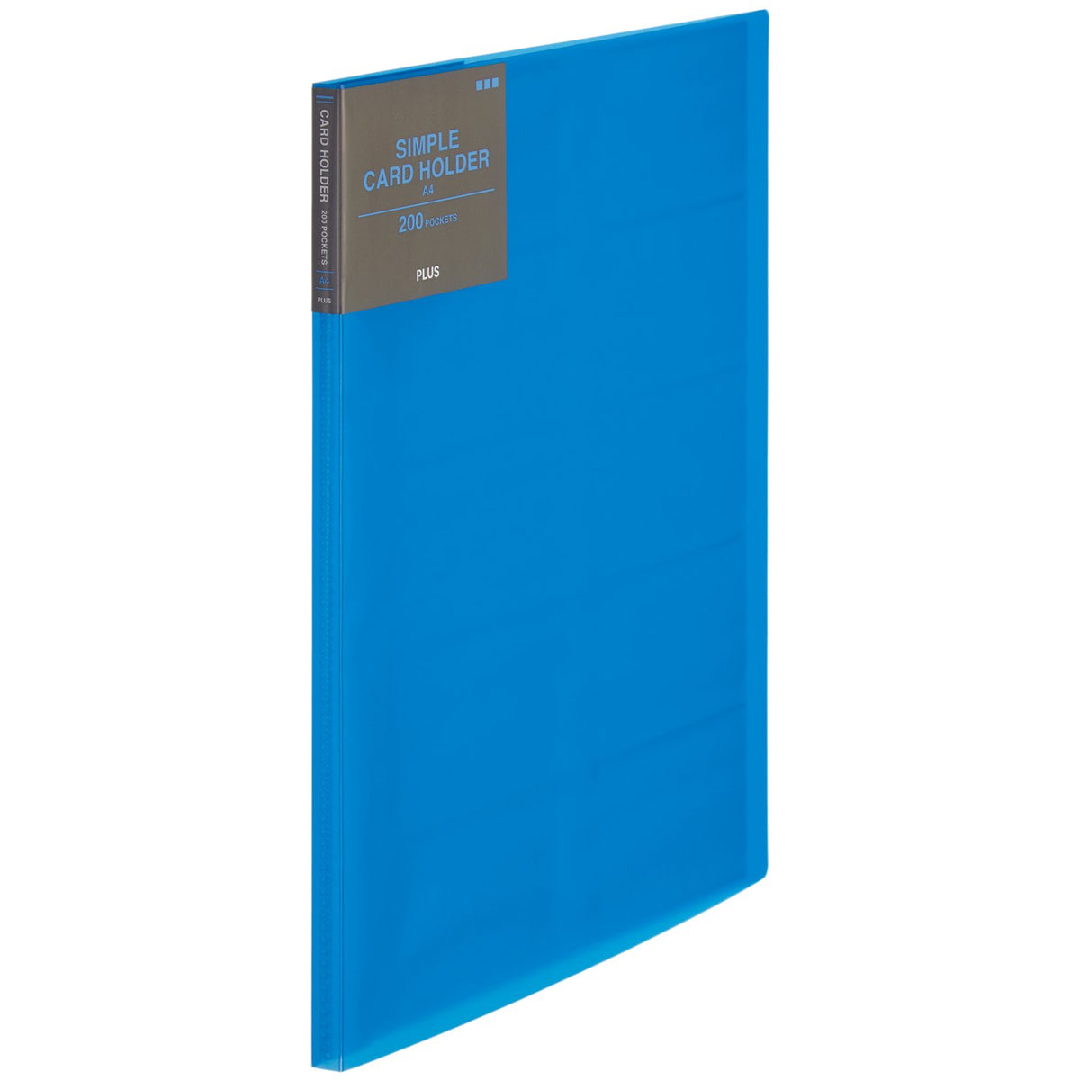Plus FL-201NS 82-401 Business Card Holder for 200 Cards, A4, Blue