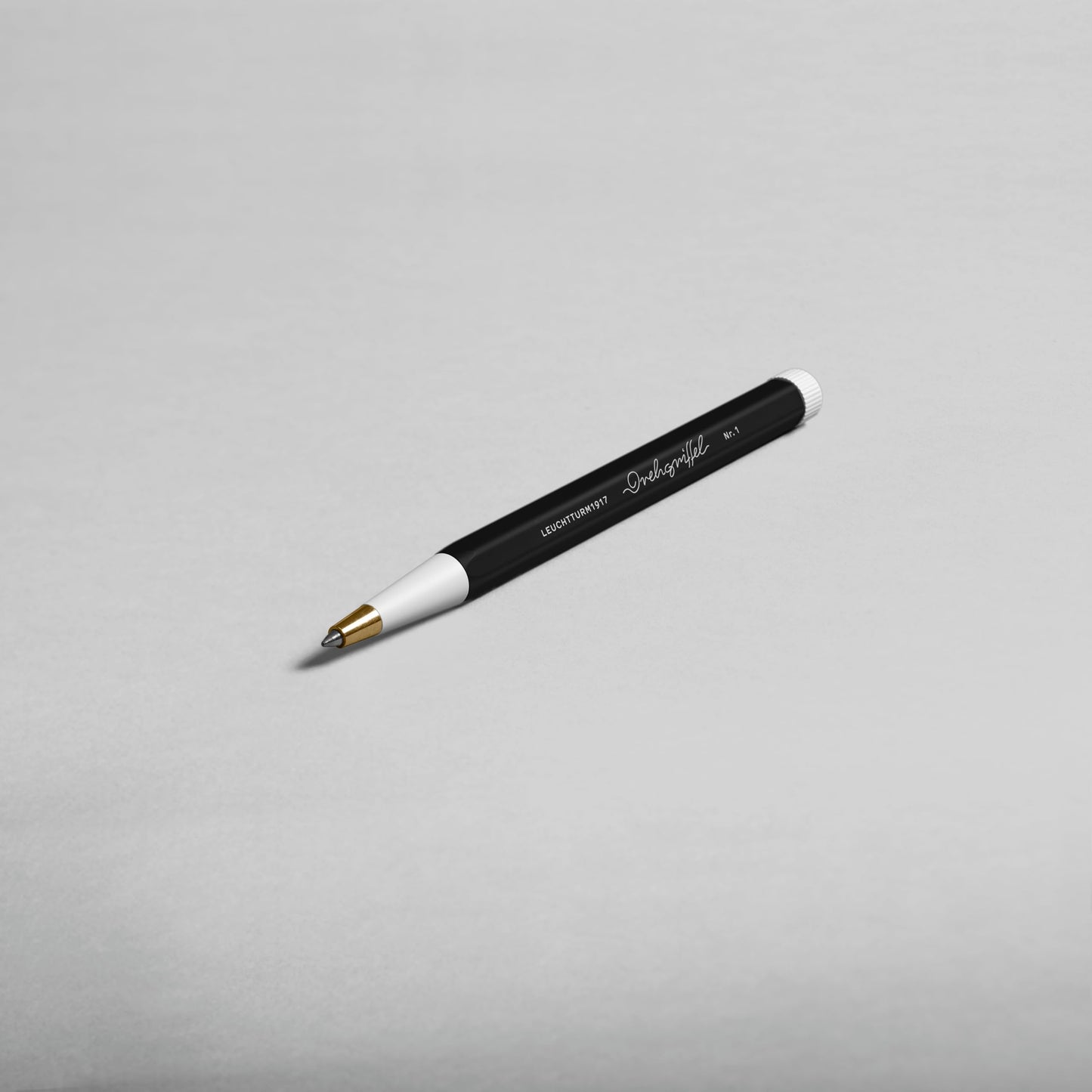 LEUCHTTURM1917 - Drehgriffel Writing Pen (Black) - Gel Pen with Black Ink Included