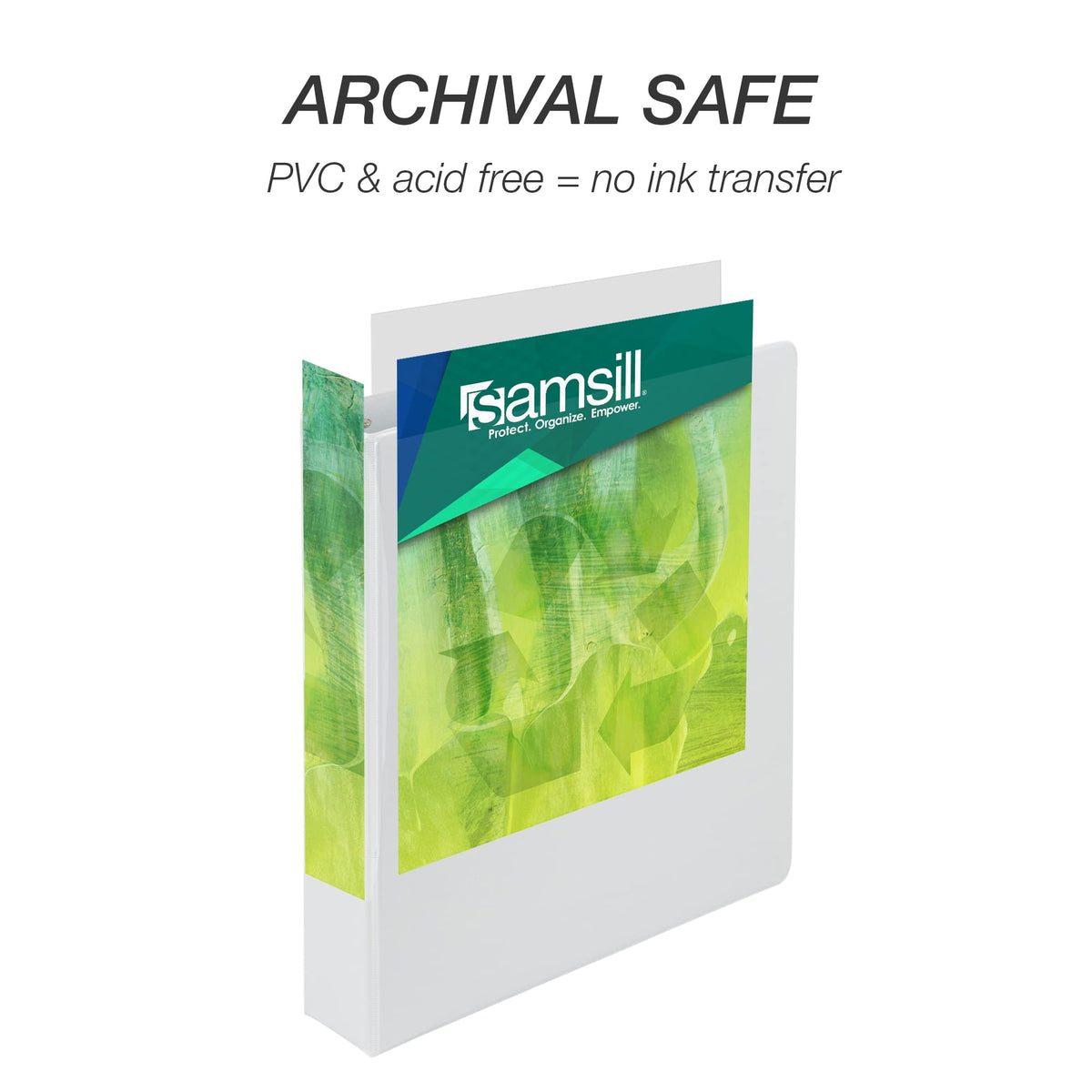 Samsill Plant-Based 1.5 Inch Durable Round Ring, View Binder, Eco-Friendly, USDA Certified