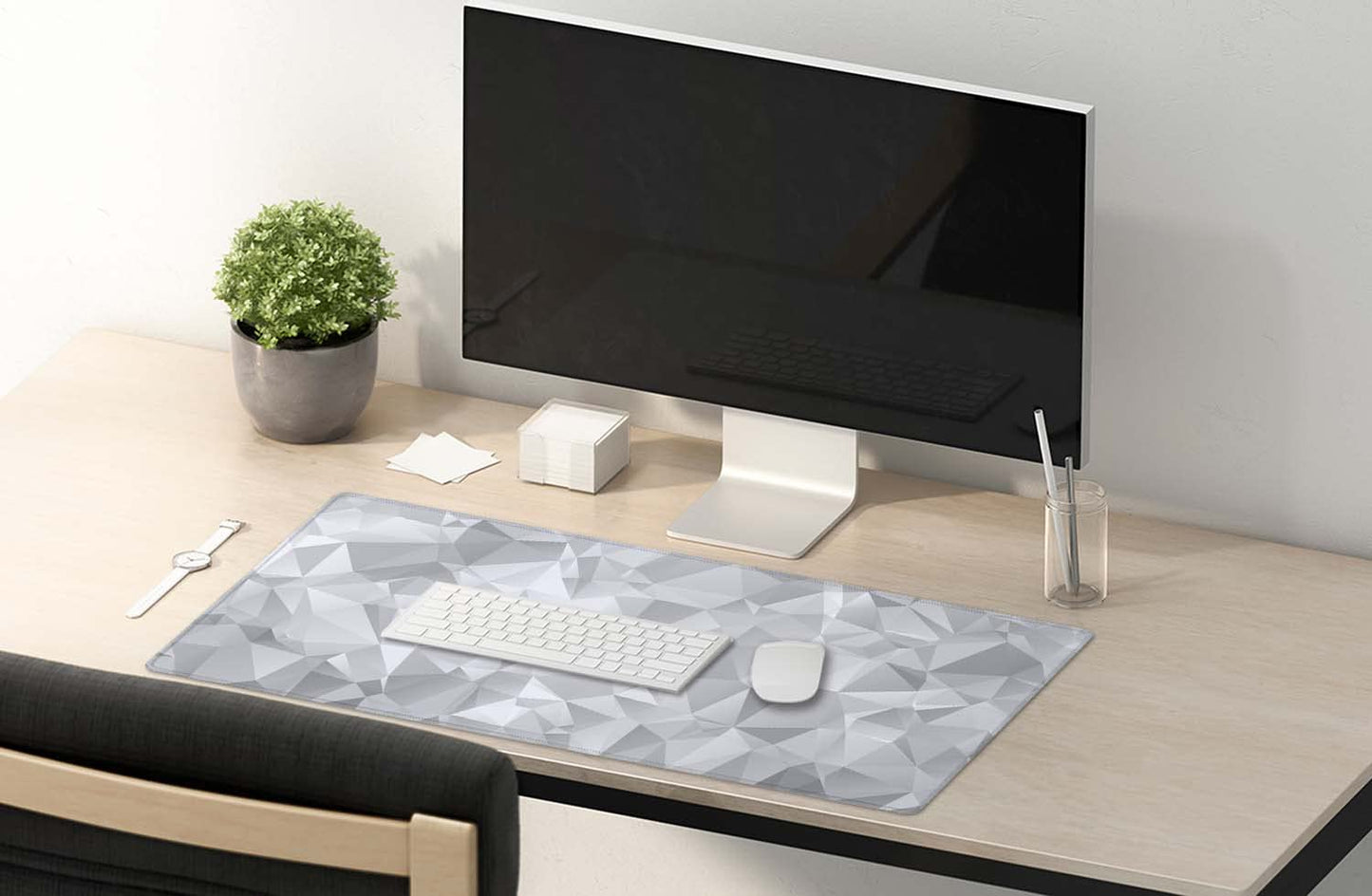 SSOIU Large Mouse Pad, Full Desk XXL Extended Gaming Mouse Pad 35.5" X 15.7", Waterproof Desk Mat