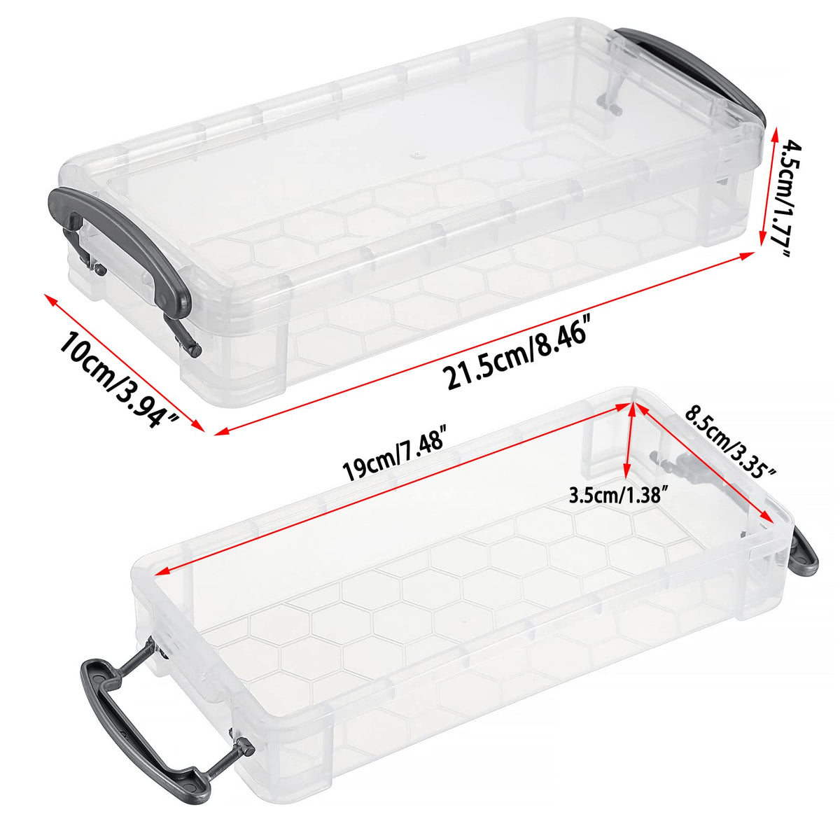 BTSKY Large Capacity Pencil Box, Office Supplies Storage Organizer Box, Brush Painting Pencils