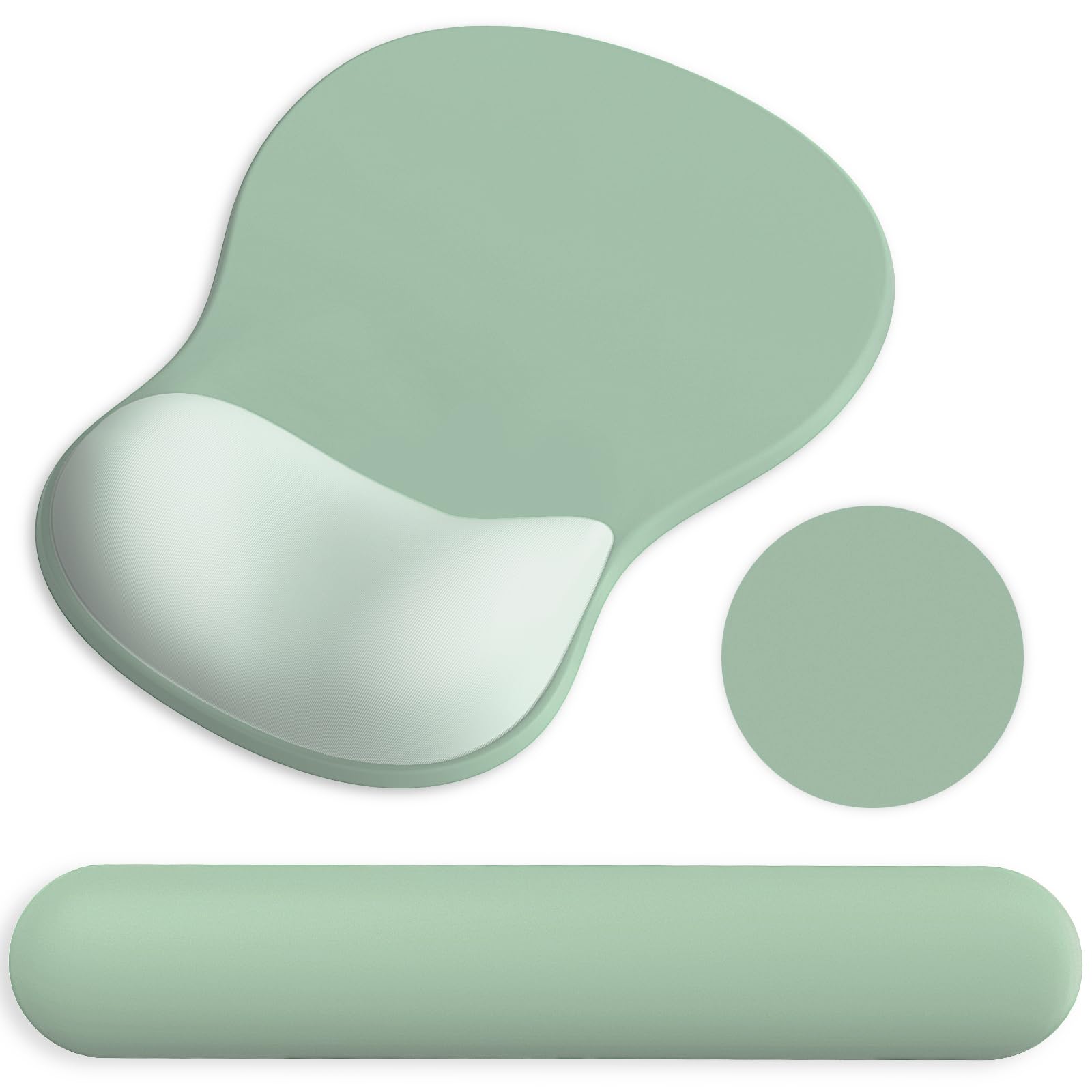 Ergonomic Mouse Pad with Wrist Rest and Keyboard Wrist Rest, Gel Mousepad