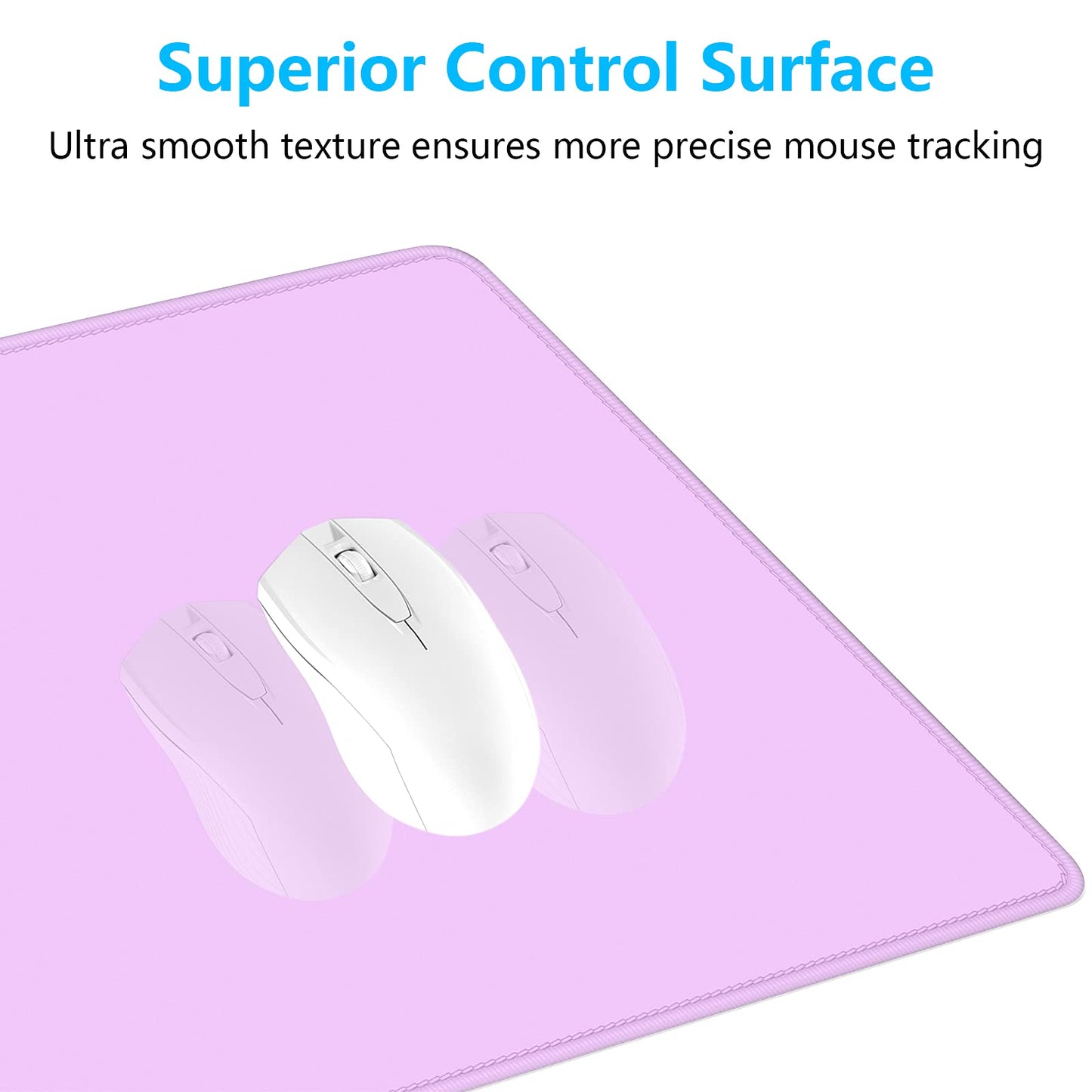 Dapesuom Large Gaming Mouse Pad, Extended Mouse Mat with Stitched Edges, Full Size Keyboard Pad