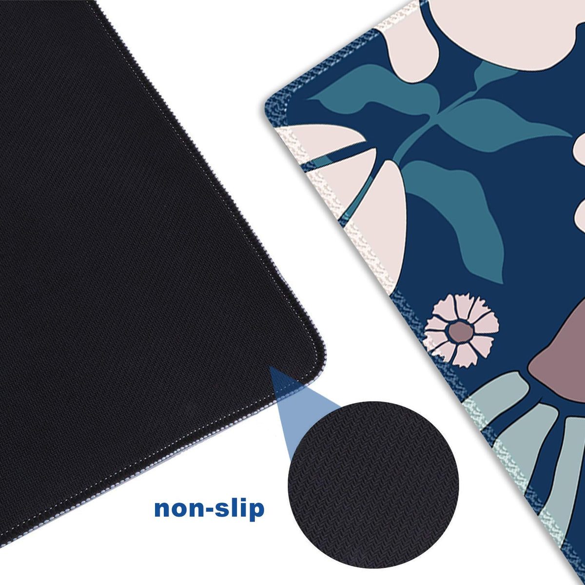 ARTSO Large Mouse Pad, Cute Blue Desk Mat for Desktop,Desk Pad Waterproof Gaming Mousepad for Women