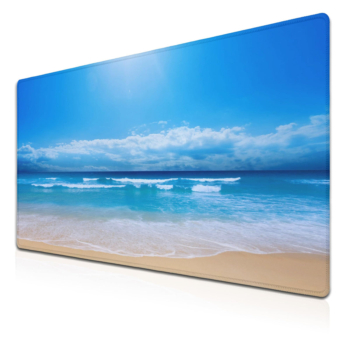 Samgula Desktop Mouse Pad Blue Full Desk Mat Large Mouse Pads Desktop Mats Large Mouse Mat Non-Slip