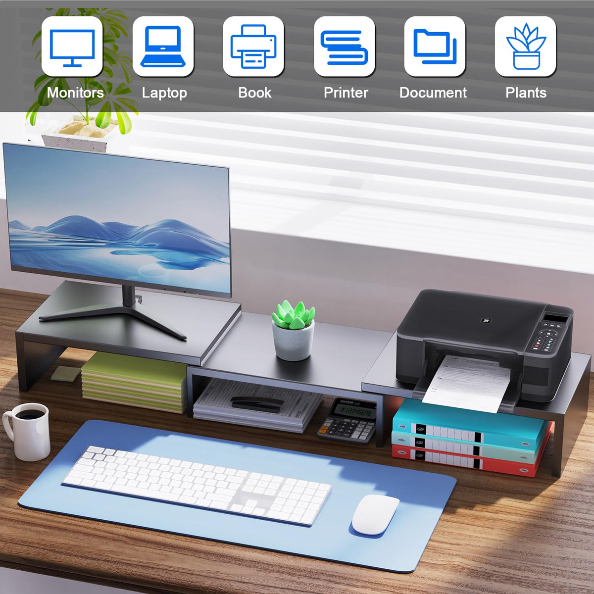 OUTIOE Dual Monitor Stand Riser