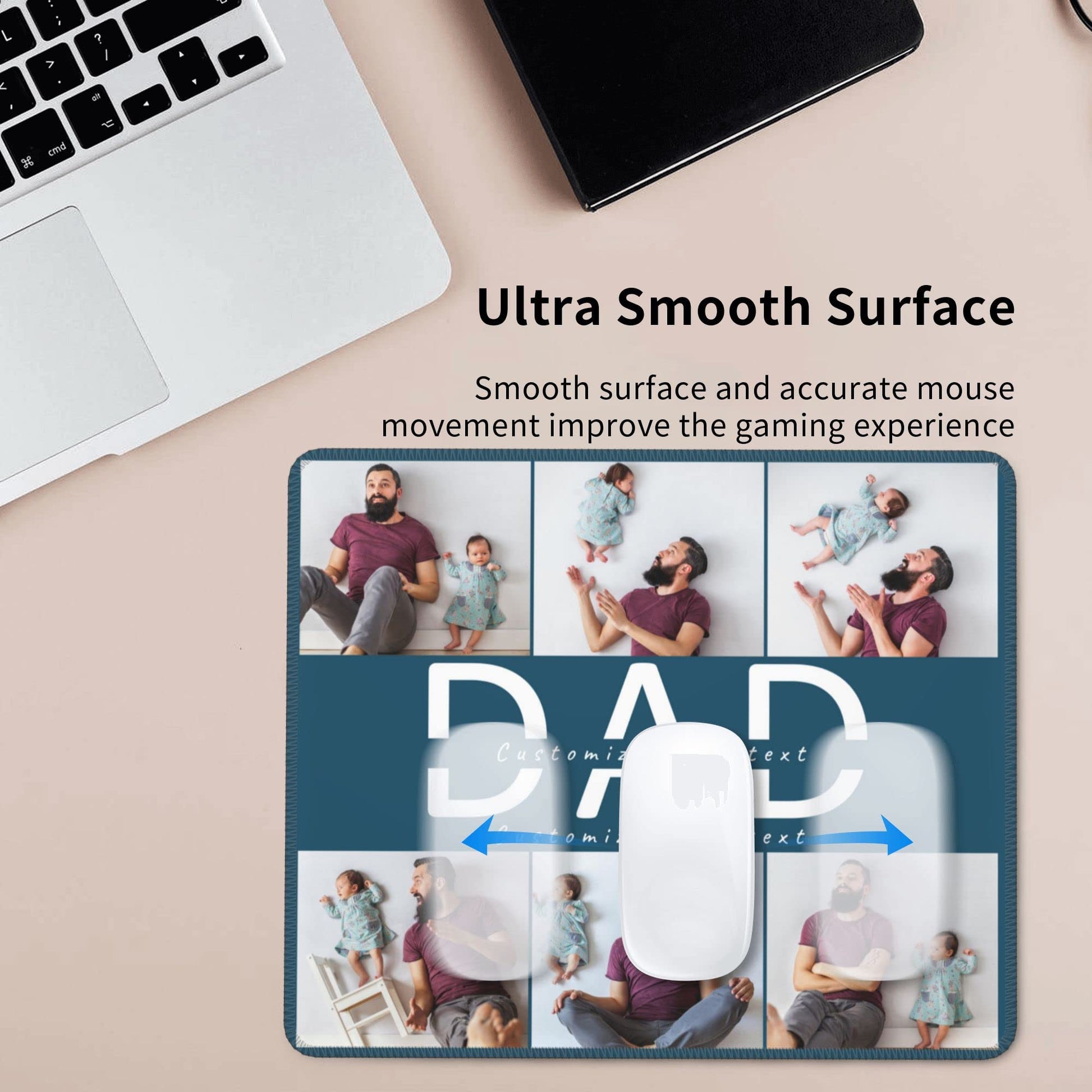 Custom Mouse Pad Personalized Photo Moues Pad with Your Image/Text for Office Gaming Computer Desk