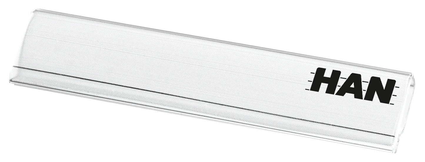 HAN 1021, Labelling Clip for Professionally Labelling Letter Trays, Drawer Sets and Magazine Files.