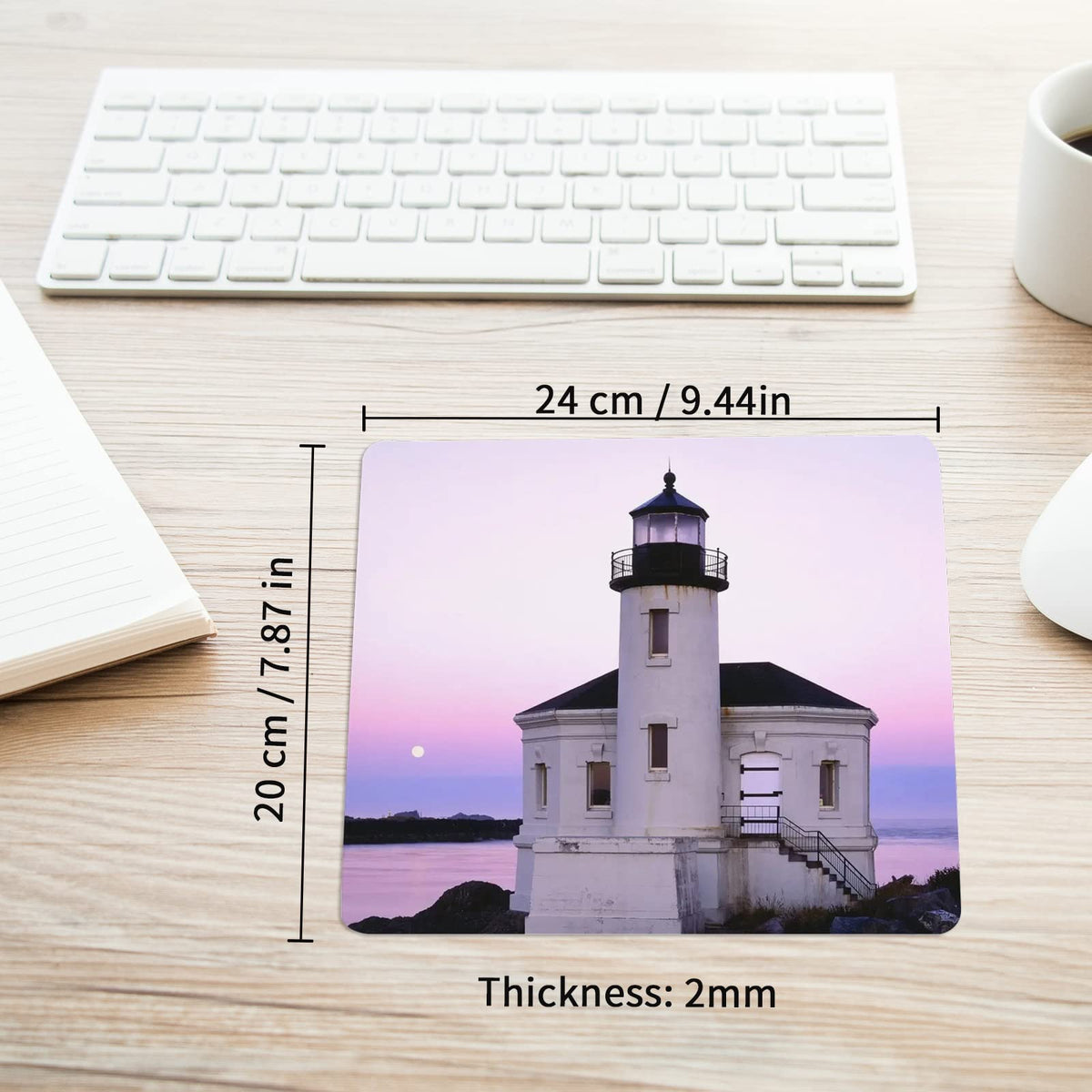 White Mouse Pad for Heat Transfer, Bulk Mousepad for Heat Press Printing Crafts Custom Photos Non