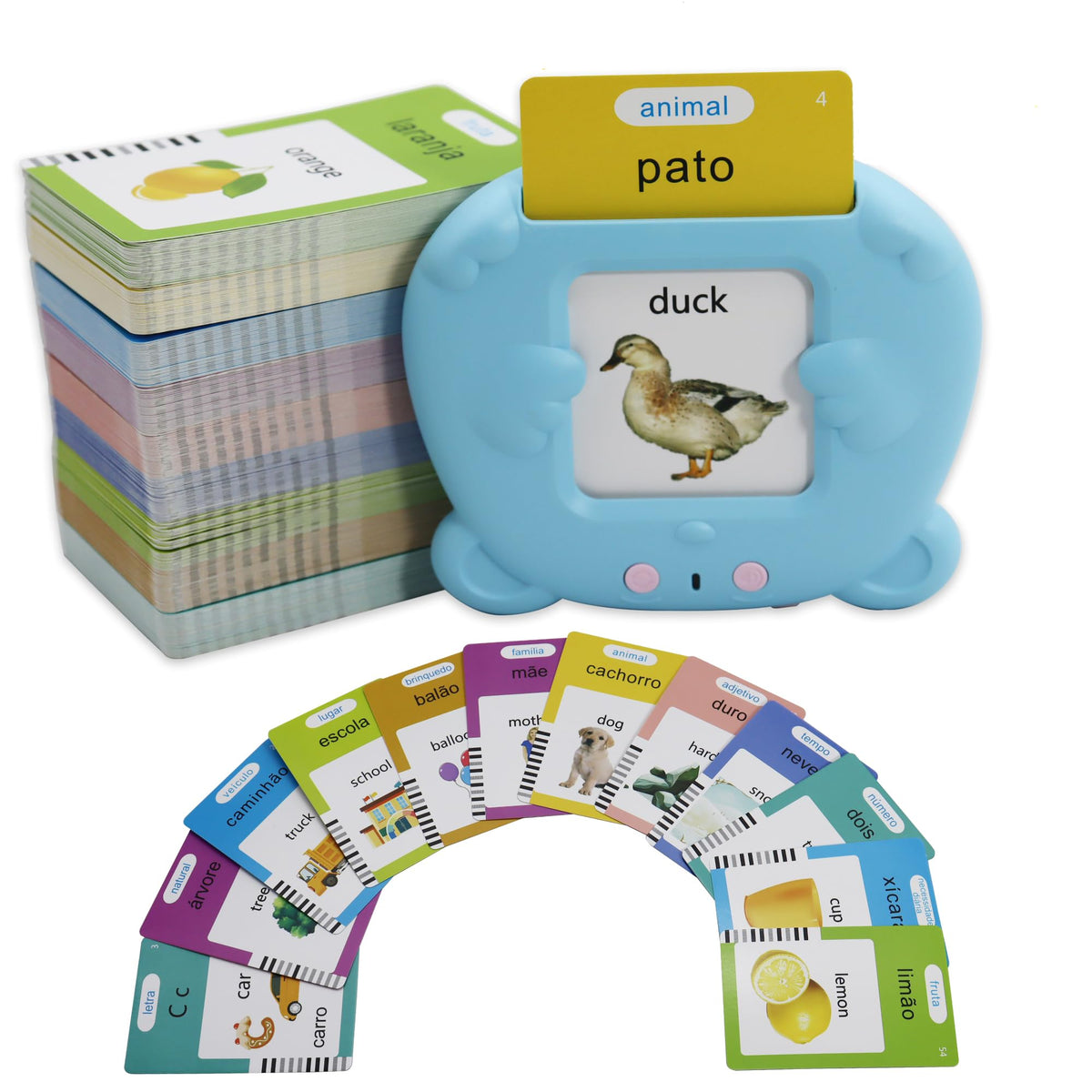 MAYAPHILOS 510 Sight Words Brazil Portuguese & English Talking Flash Cards