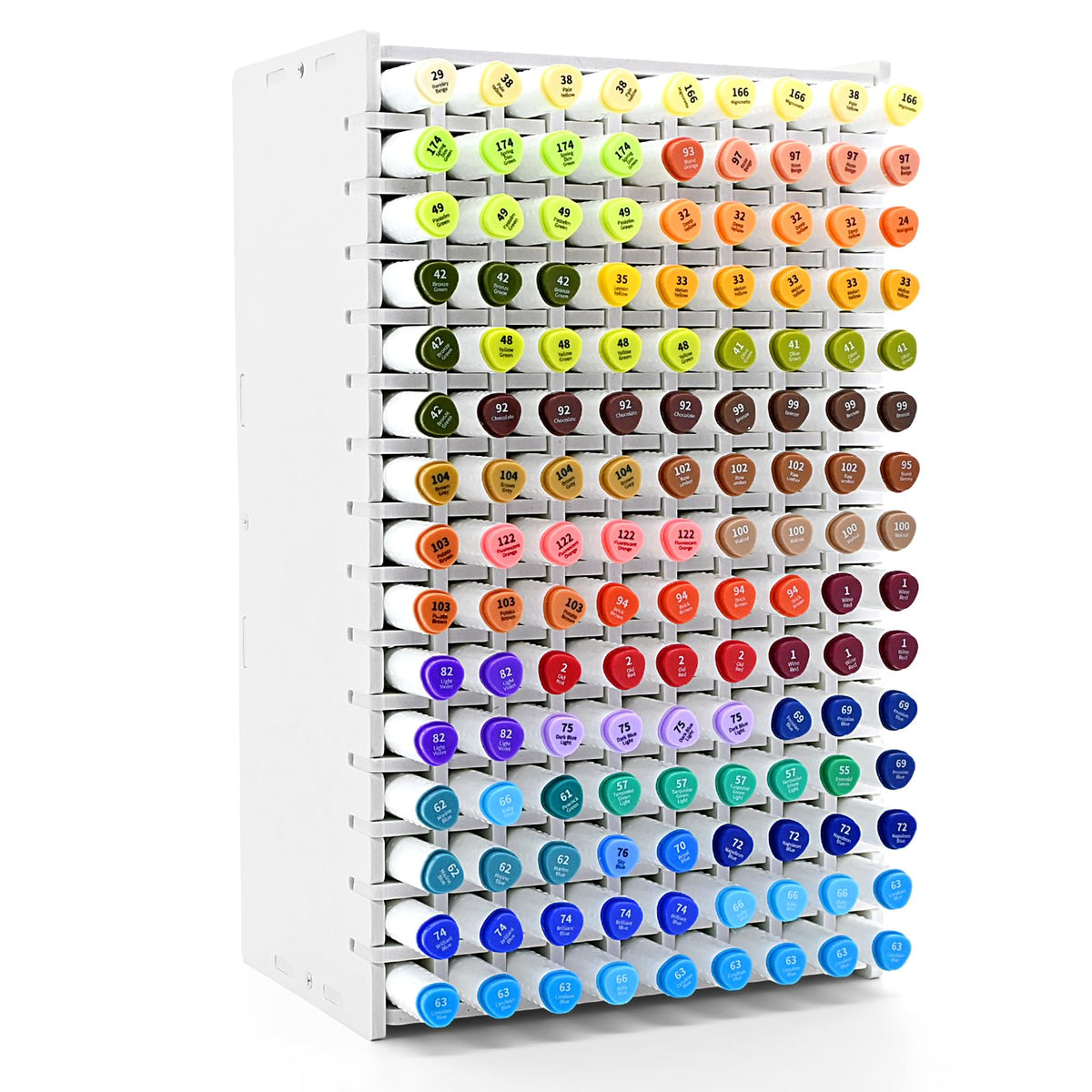 LOSADY Marker Organizer, 135-Slot Marker Holder with Adjustable Dividers