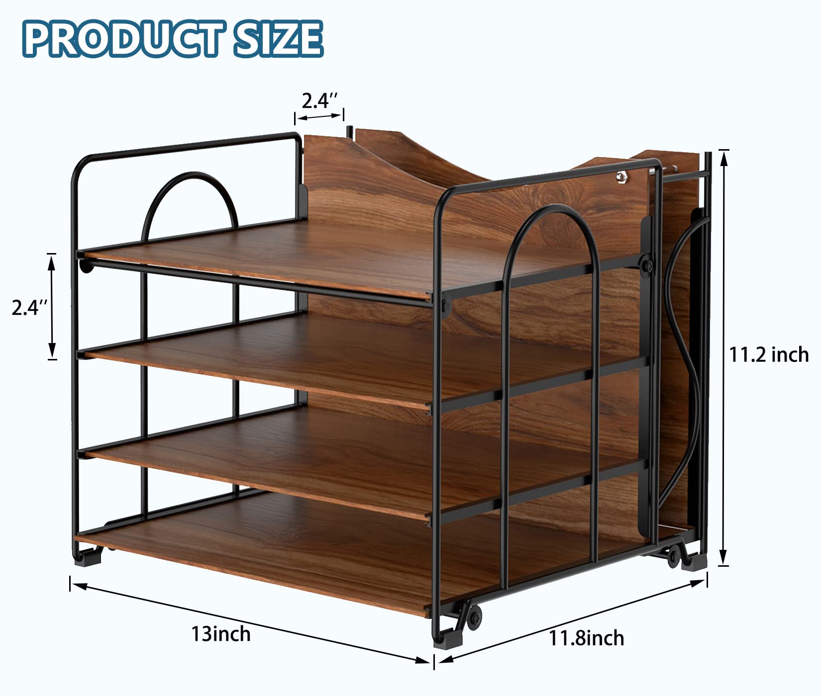 LUCYCAZ File Organizer for Desk,Desktop File Paper Organizer