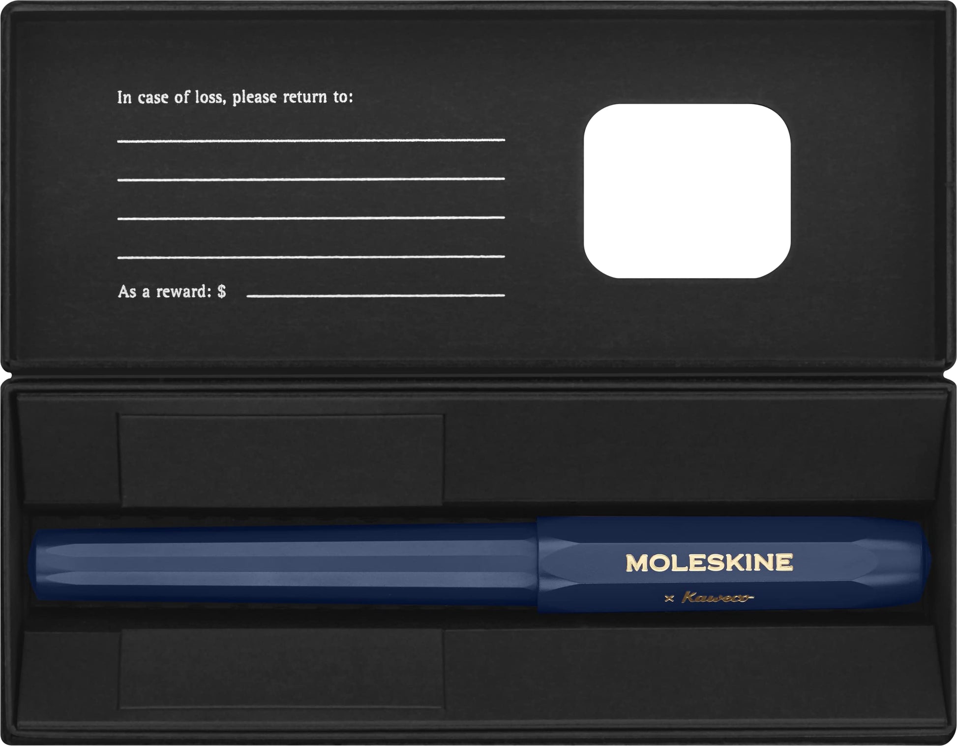Moleskine x Kaweco, Fountain Pen, Medium Nib, Blue with Blue Ink