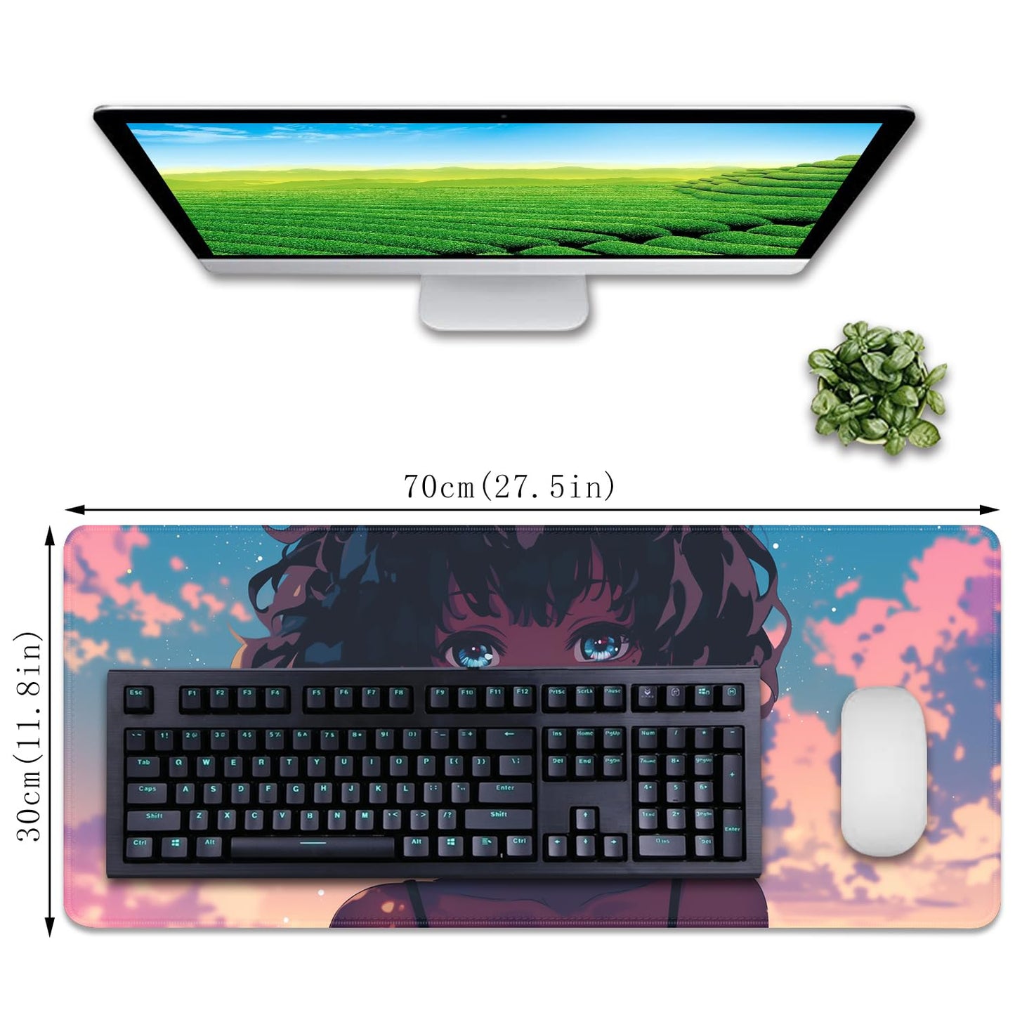 Extended Mouse Pad Desk Mats on Top of Desks Keyboard Pad Large Mousepad
