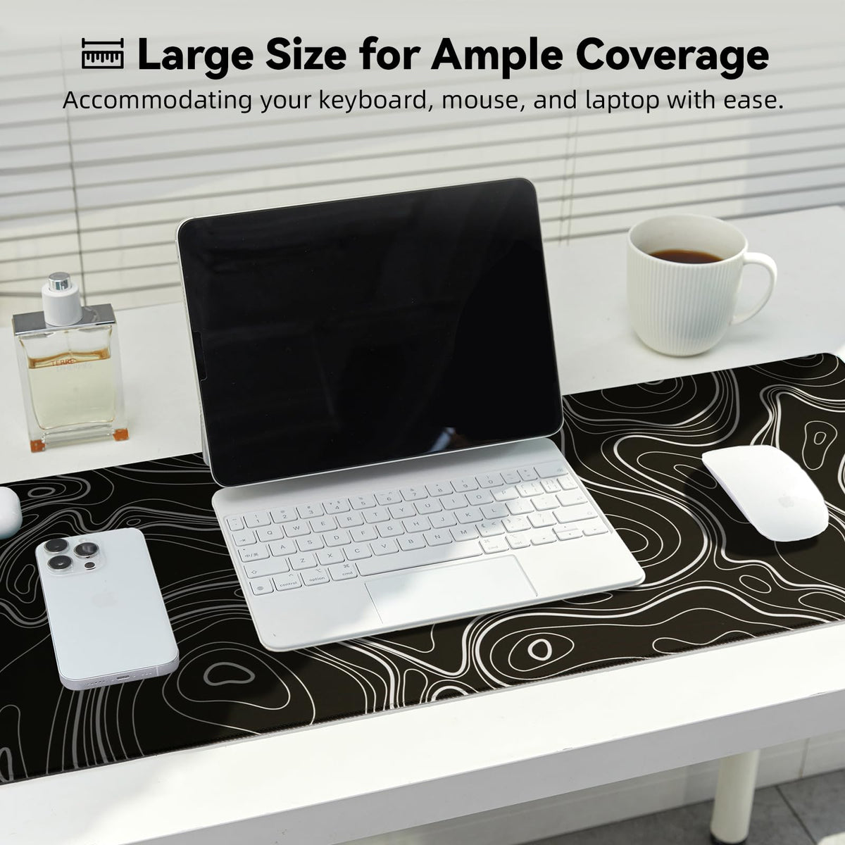 Reniteco Waterproof Large Office & Gaming Mouse Pad, 31.5" x 11.8" x 0.12"