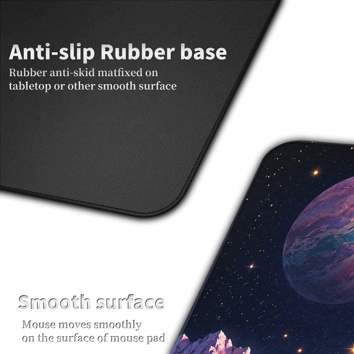 Cosmic Astronaut Cat Large Mouse Pad, 31.5 x 11.8 in Extended Desk Mat