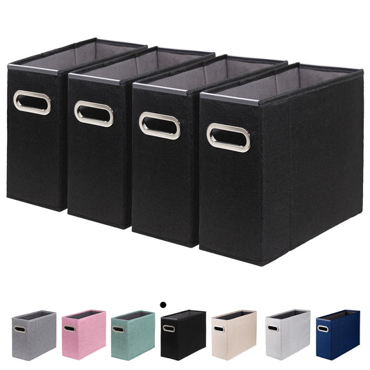ComfortKeeper 4 Packs Letter Size File Organizer, File Folders Organizer, Fabric Storage Box