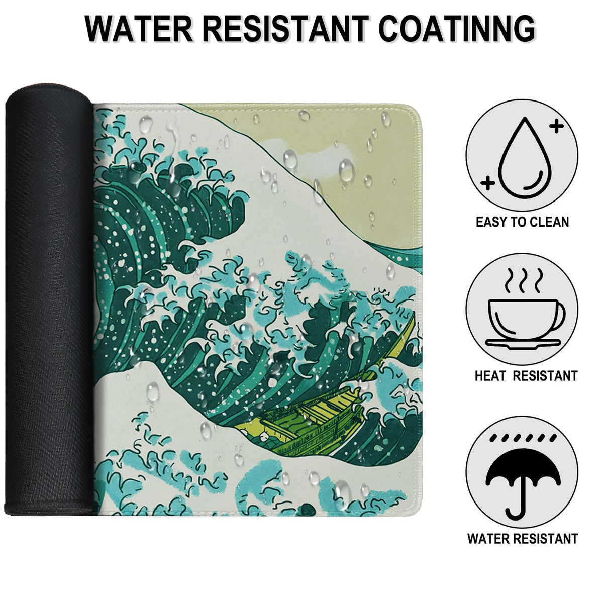 Large Extended Gaming Mouse Pad, 31.5" x15.7" Large Mat with Superior Micro-Weave Cloth, Water