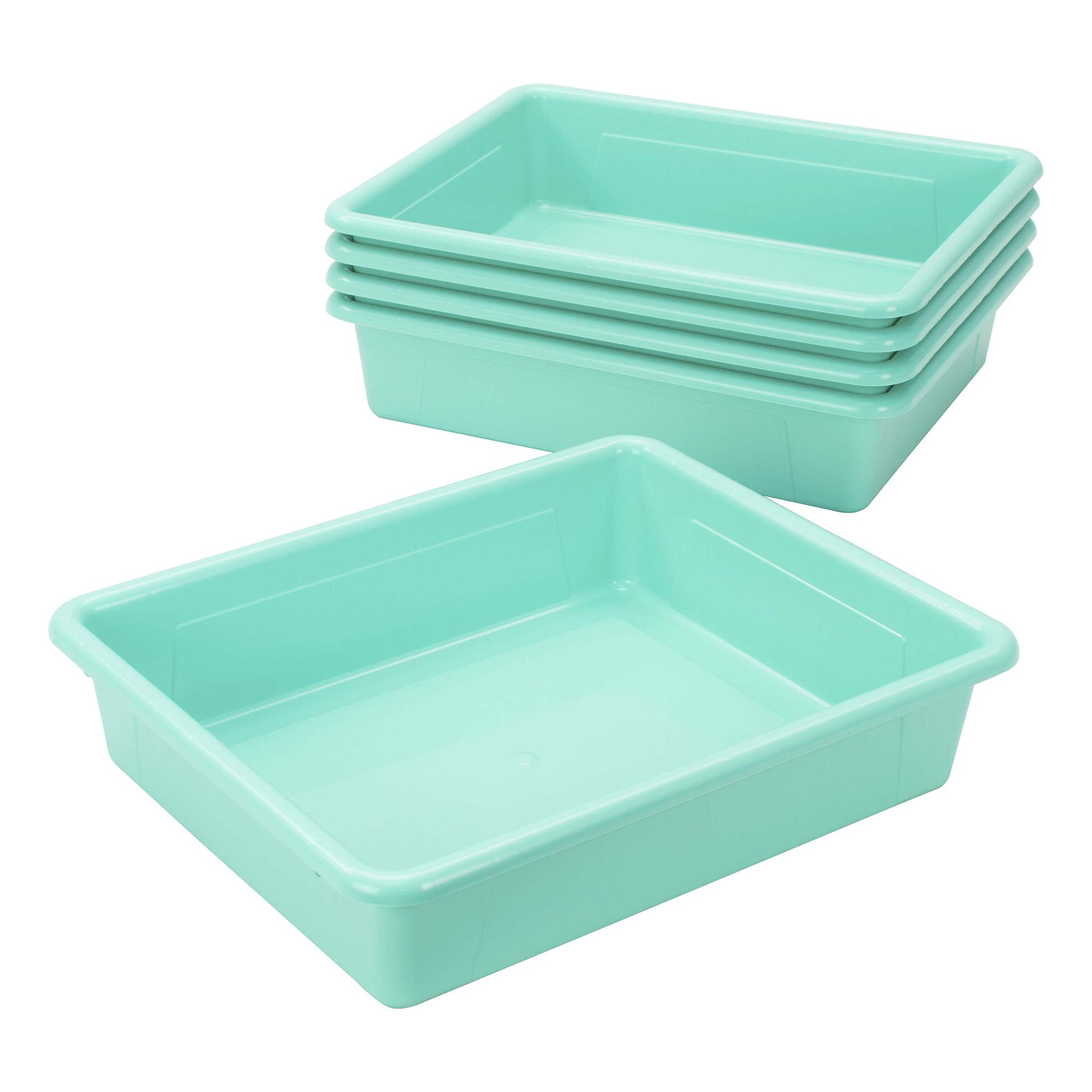 Storex(62522U05C) Letter Size Flat Storage Tray – Organizer Bin for Classroom, Office and Home