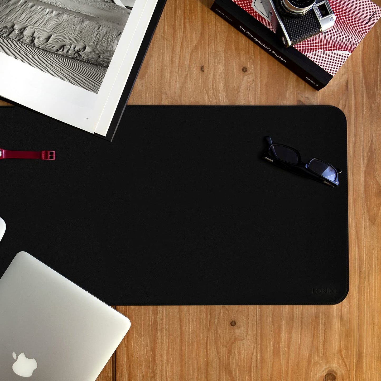 Londo Leather Extended Mouse Pad – Large Desk Mat for Office & Gaming, Smooth Writing Surface