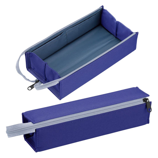 Kokuyo F-VBF122-8 Pencil Case, C2, Sheet Blue, Size L, Violet Blue