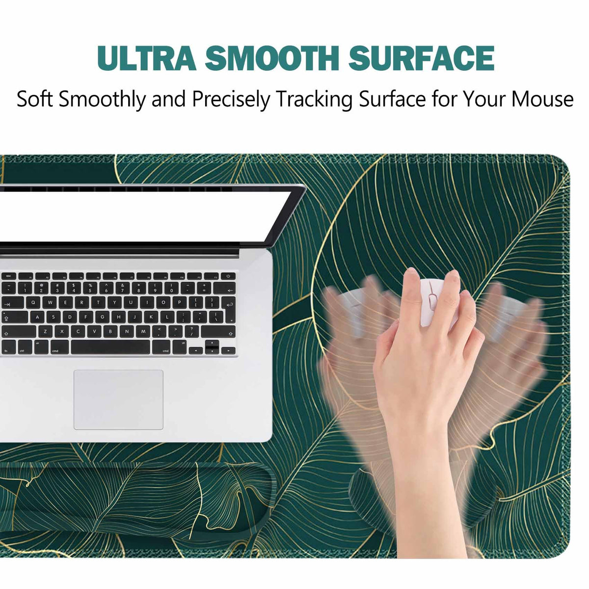 ToLuLu Extended Gaming Mouse Pad, Ergonomic Keyboard Mouse Wrist Rest Set
