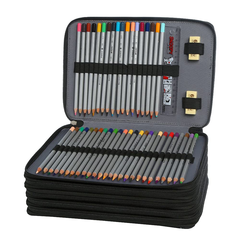 Lbxgap 250 Slots Colored Pencil Case Organizer, 5 Layer Bag