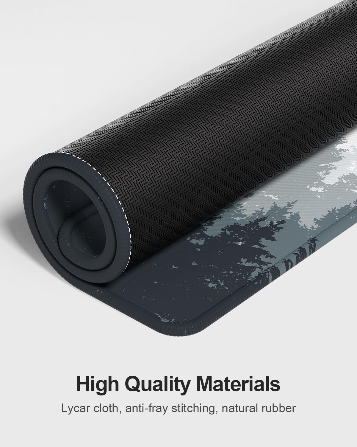 Auhoahsil Large Mouse Pad with Wrist Rests for Keyboard & Mouse, Thick Soft Ergonomic Memory Foam