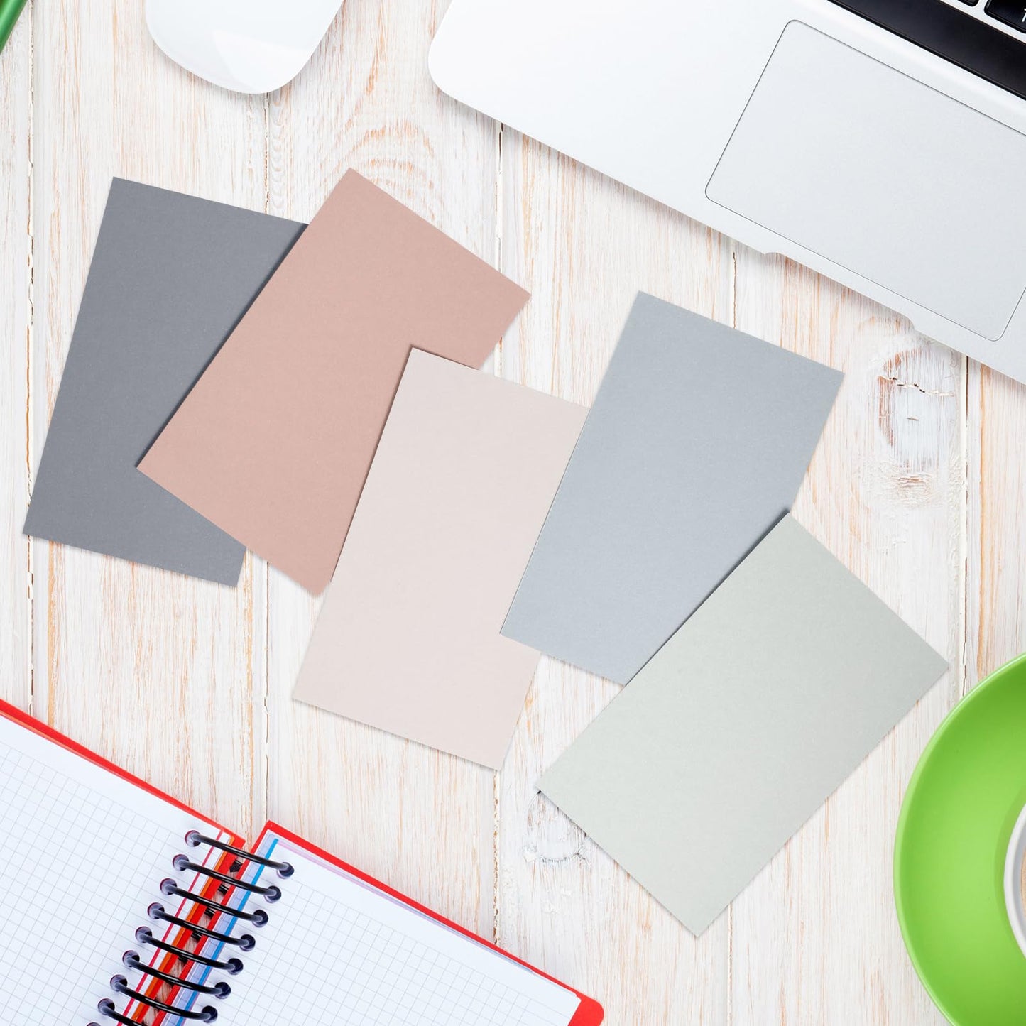 300 Pcs Blank Index Cards Thick Card Stock, 3 x 5 Inch, Pastel Colors