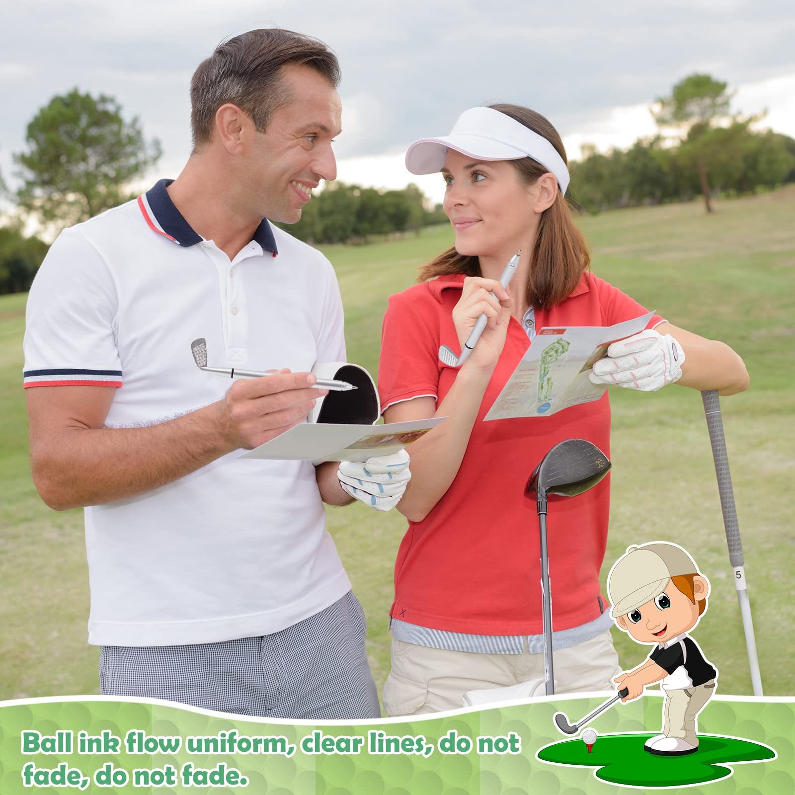 Estune 24 Set Golf Party Favors Include Club Pens Ball Sticky Note
