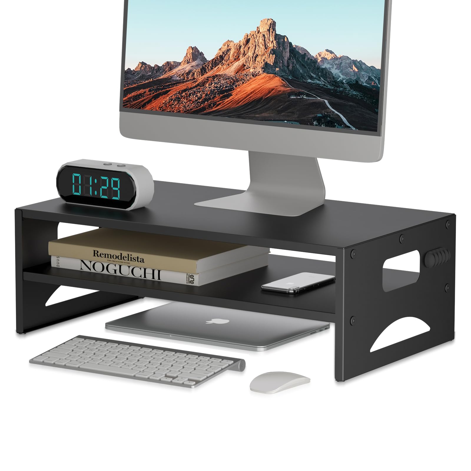 Pholiten 2-Tier Monitor Stand Riser for desk