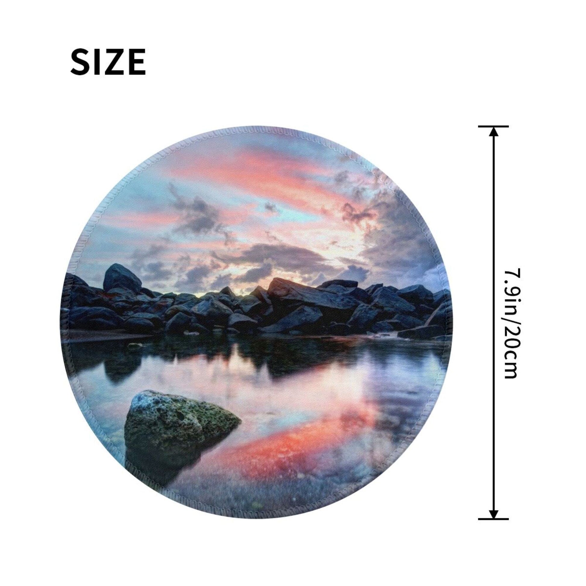 Custom Mouse Pad Personalized Add Your Own Photo Picture Text Mouse Mat with Anti-Slip Rubber Base