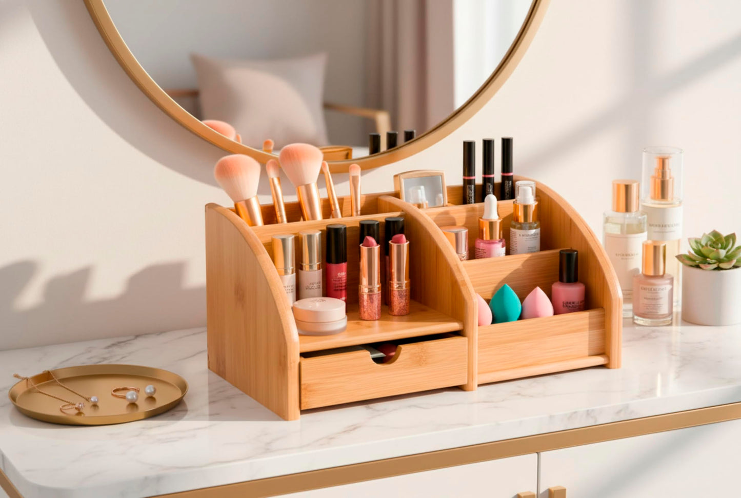 OSCO Bamboo Desk Organiser