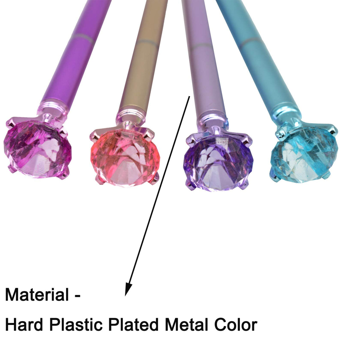 Maydahui 24 PCS Diamond Ballpoint Pen Black Ink Retractable Crystal Jewel