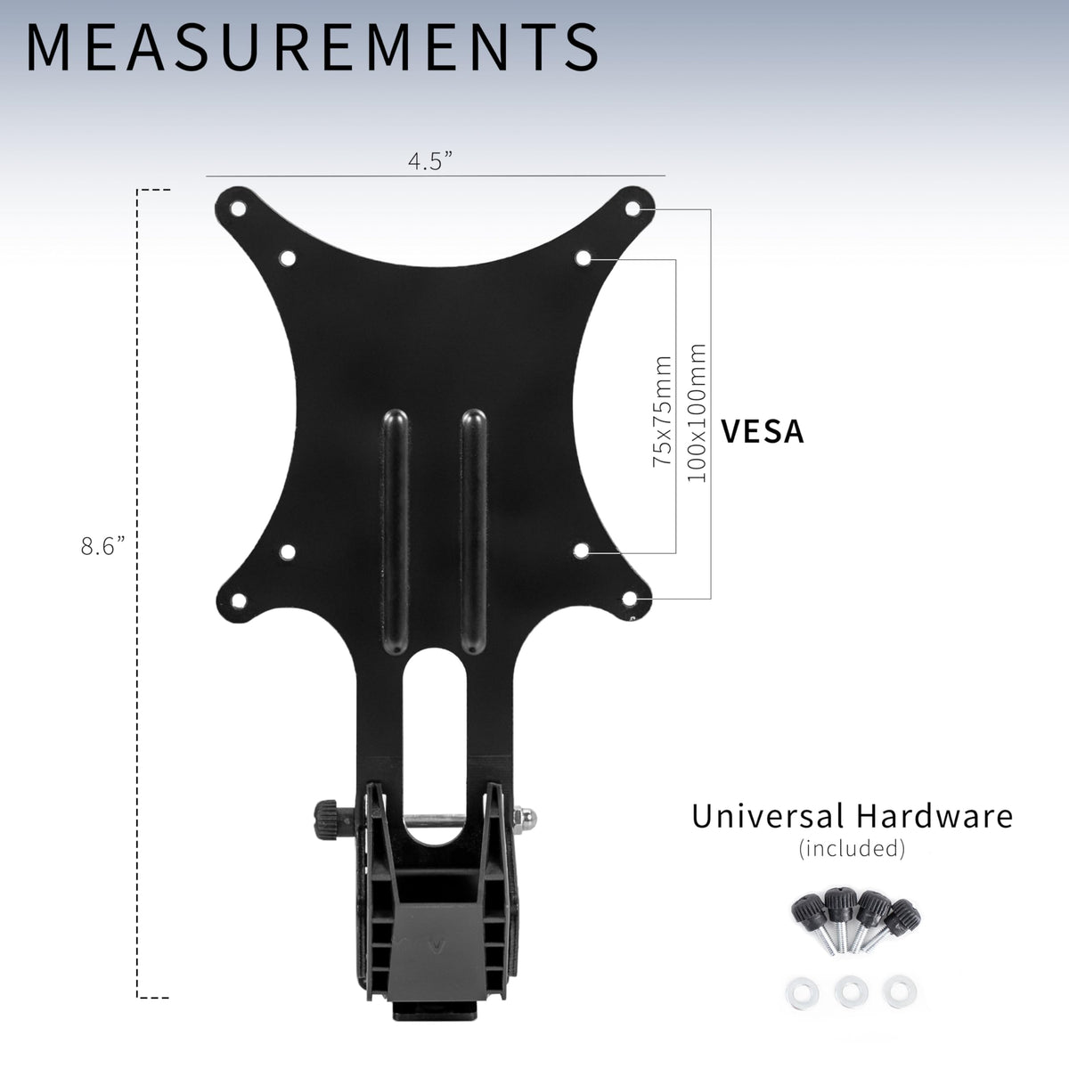 VIVO Black VESA Adapter Designed for Asus VZ-Series Monitors, MOUNT-ASVZ01