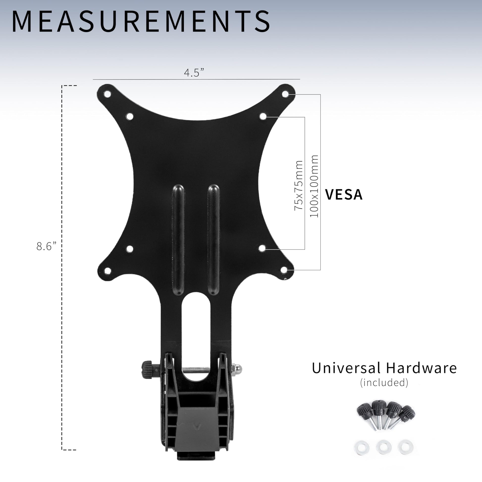 VIVO Black VESA Adapter Designed for Asus VZ-Series Monitors, MOUNT-ASVZ01