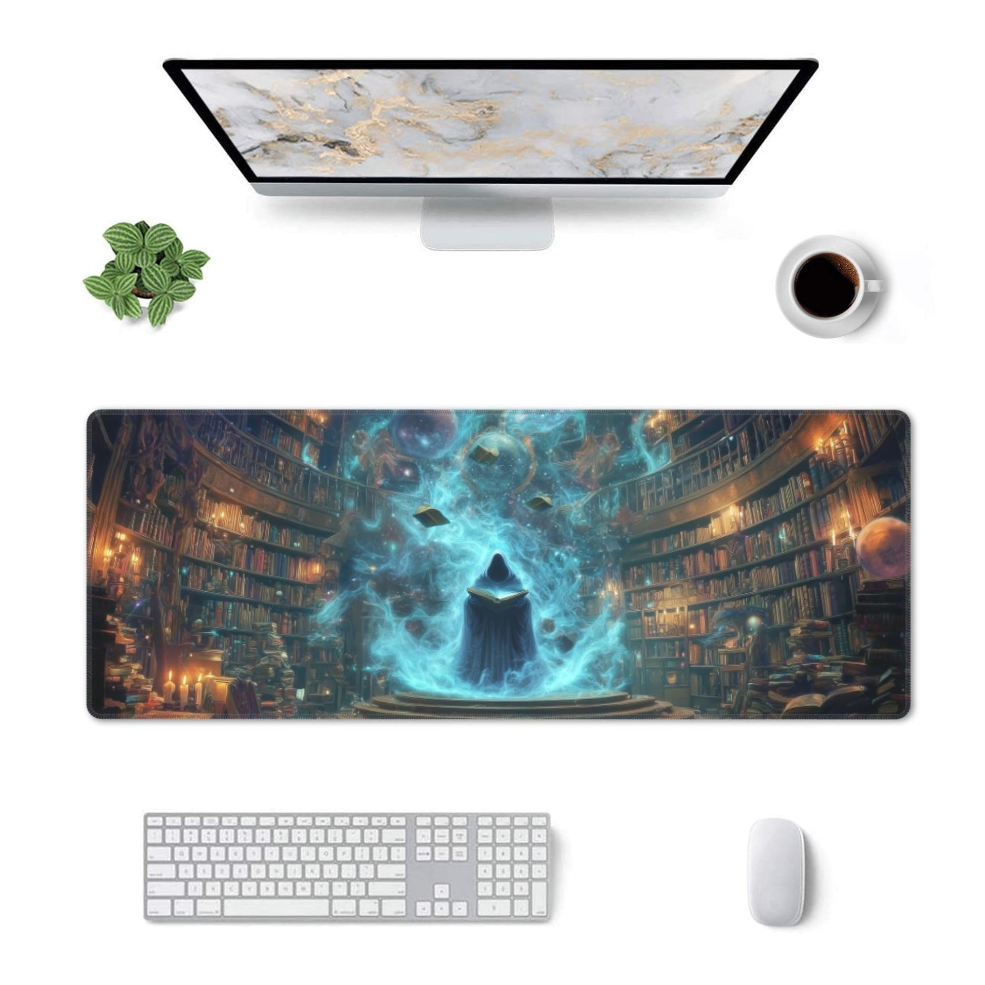 Witch Mouse Pad Extended Large Gaming Mouse Pad XL Stitched Edges for Gamer Home Office 31.5 X 11.8