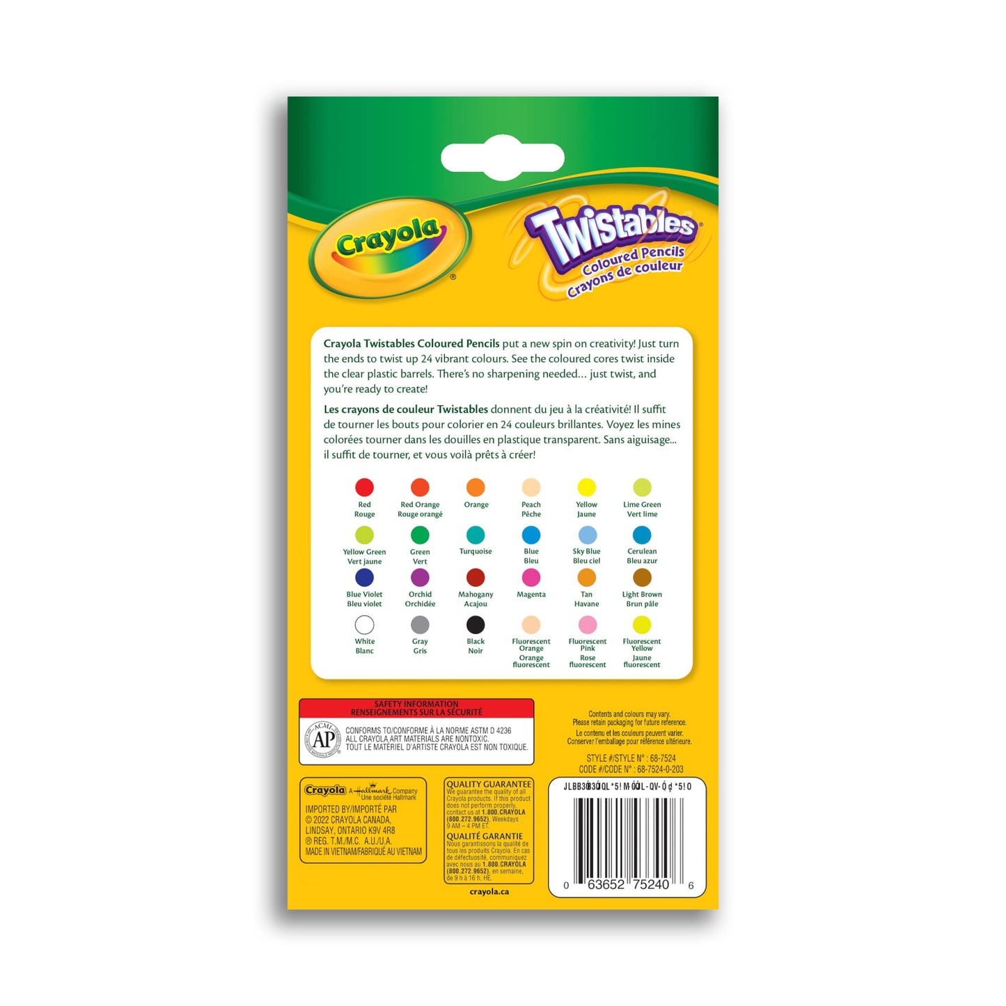 Crayola 24 Twistables Colored Pencils