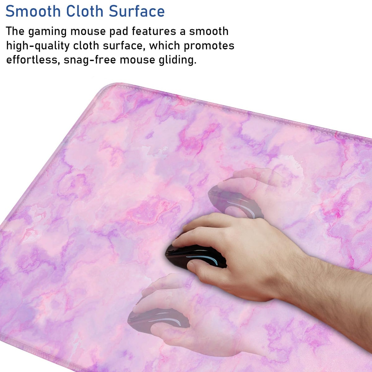 Large Extended Gaming Mouse Pad with Stitched Edges, Waterproof Desk Mat