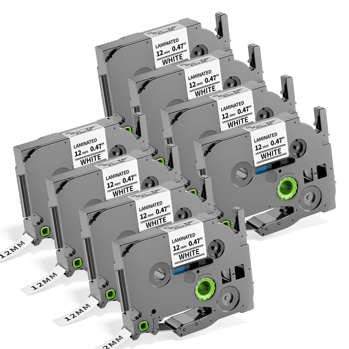 PTD210 PT-E560BTVP E110 E310BTVP E510VP Label Tape 12mm 0.47" Laminated