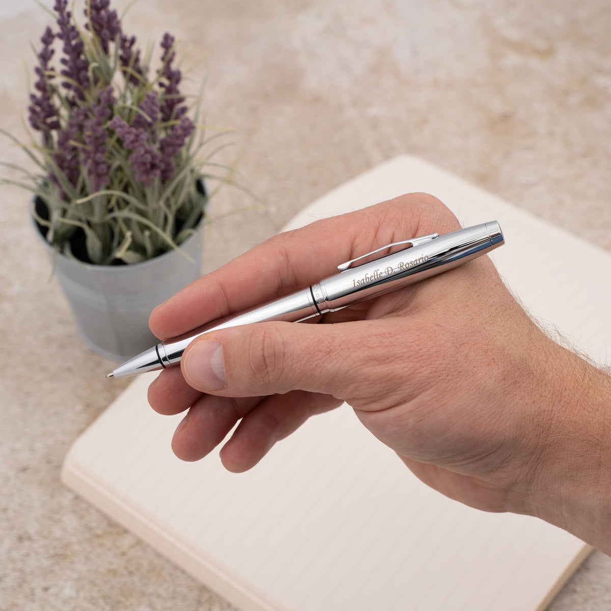 Cross Coventry Personalized Ballpoint Pen in Polished Chrome