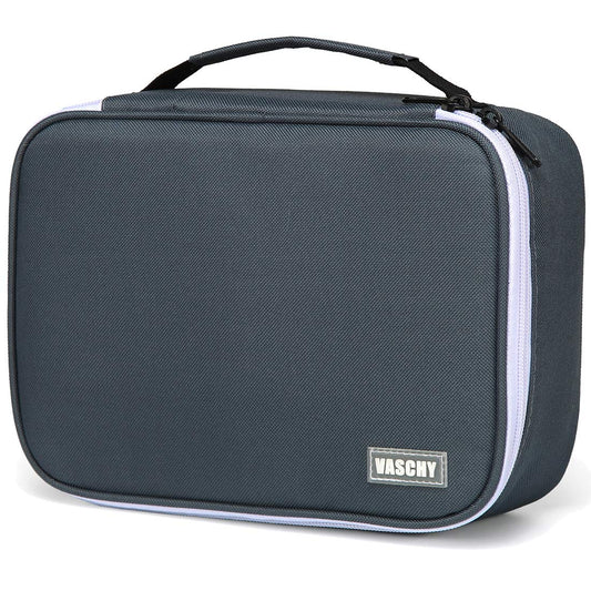 VASCHY Large Pencil Case, Art Color Pencils Pouch with Detachable Layers Multiple Zip Pockets for