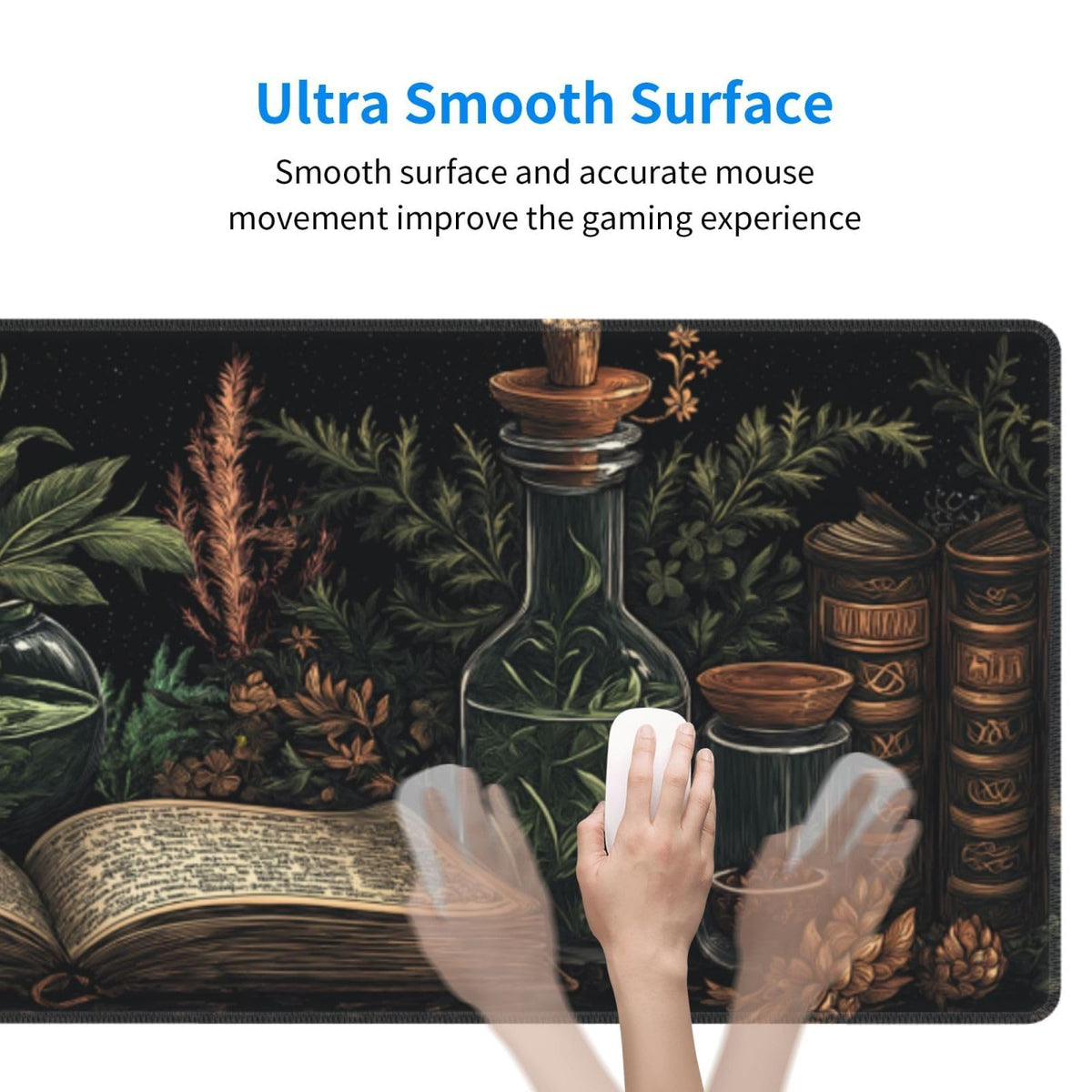 Dark Academia Mouse Pad XL Large Mousepad Non Slip Rubber Base Desk Mat for Laptop Computer Gaming