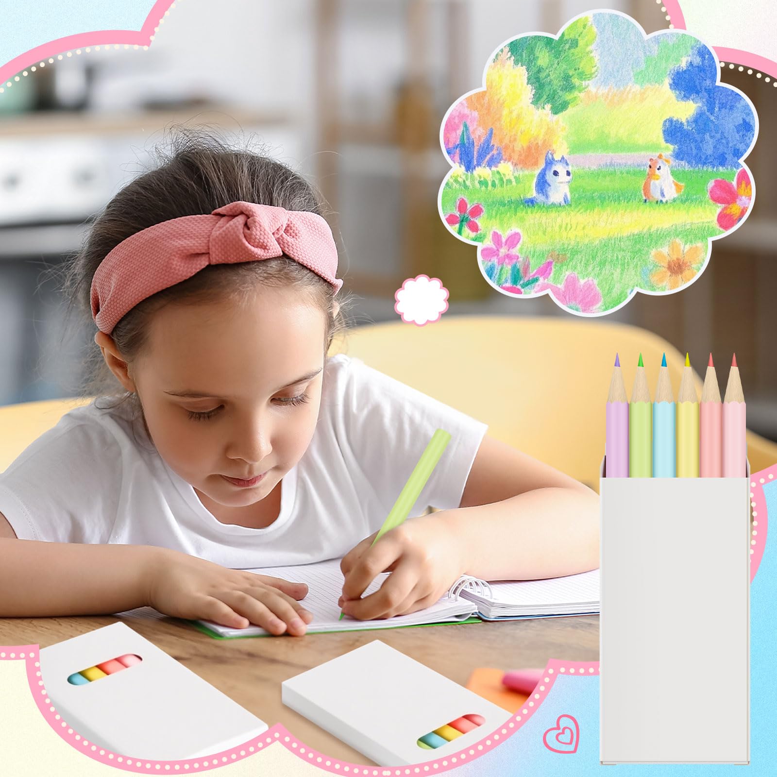 Ctosree Mini Colored Pencils Bulk Coloring Drawing Pencil in Boxes End of Year Gift for Students