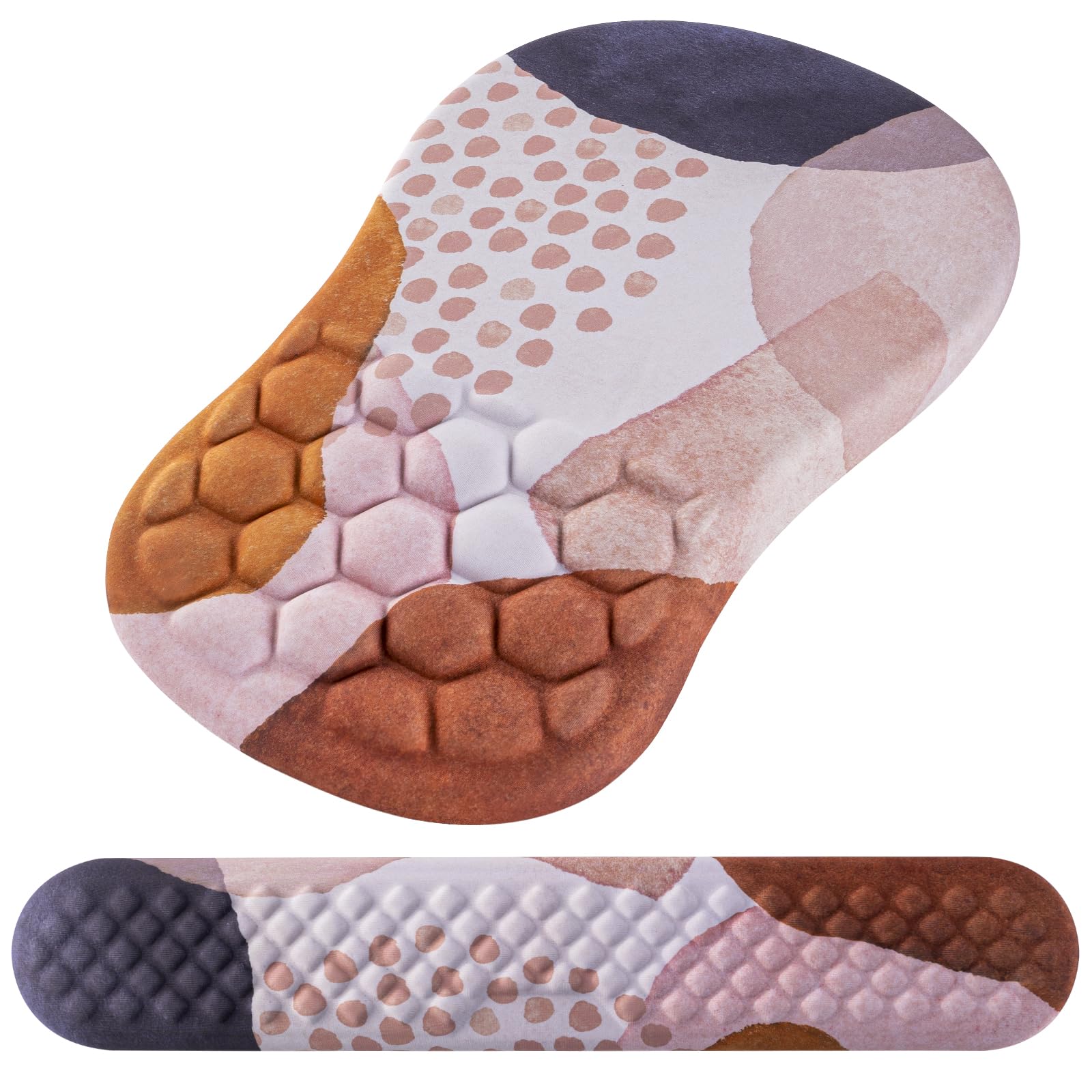 Laokiiy Ergonomic Mouse Pad & Keyboard Wrist Rest Set, Memory Foam