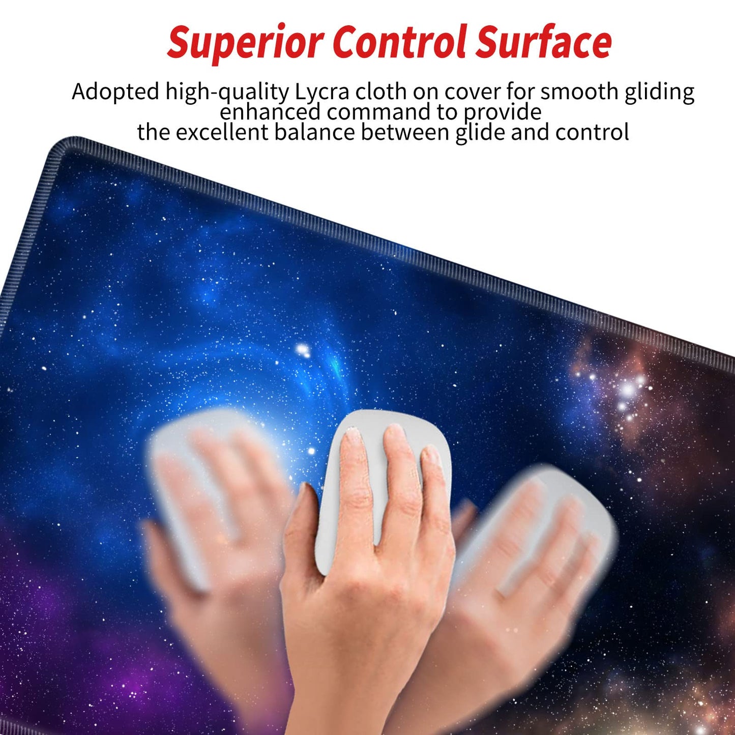 Galaxy Mouse Pad Gaming 31.5x15.75 inch Desk Mat Large Mousepad XXL Extended Computer Mat Non Slip