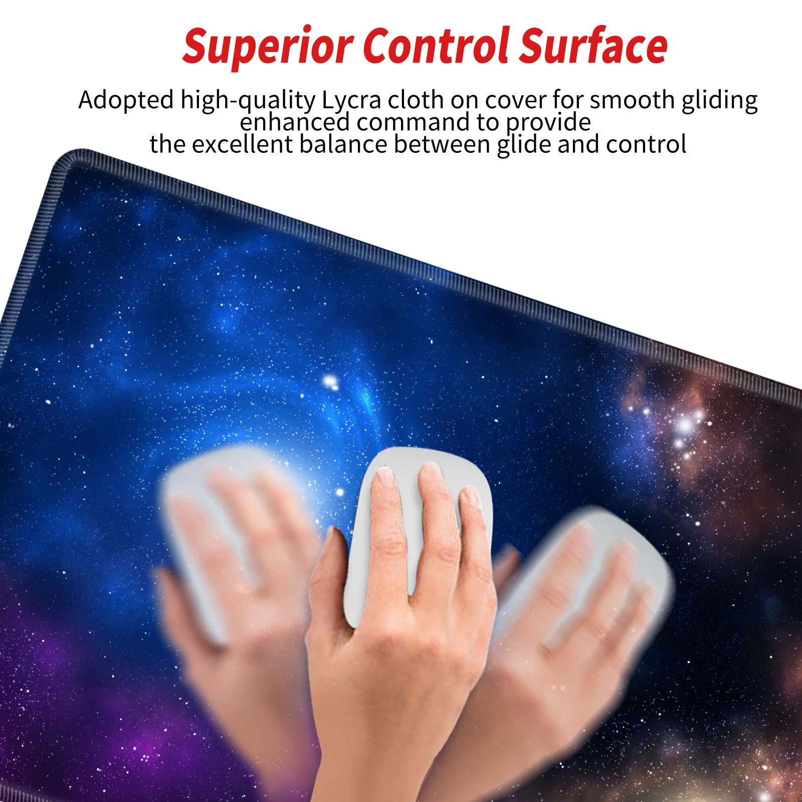 Galaxy Mouse Pad Gaming 31.5x15.75 inch Desk Mat Large Mousepad XXL Extended Computer Mat Non Slip