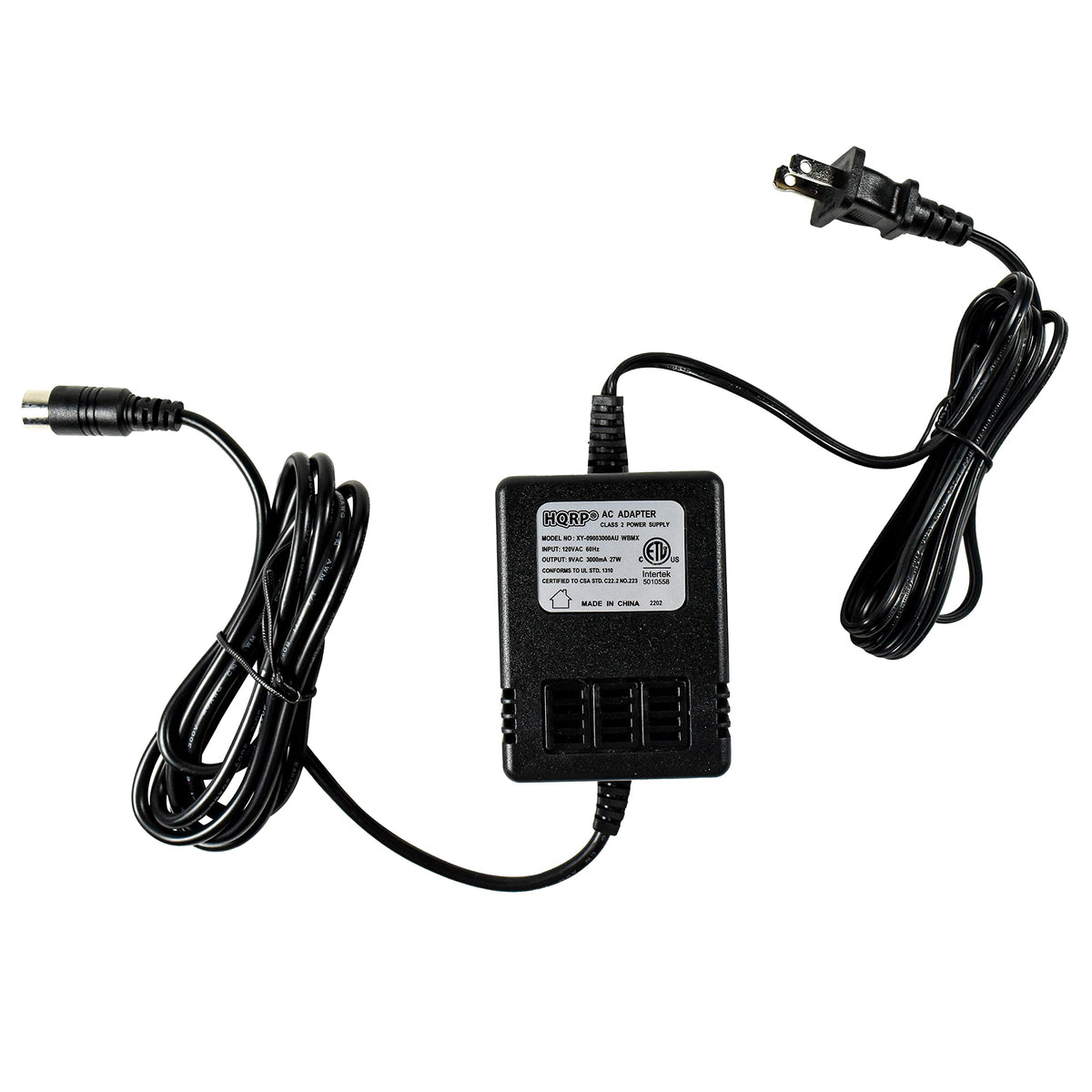 HQRP 9V AC Adapter Compatible with Alesis P4 AC09 25D 4-pin DIN Connector 9V AC Power Supply